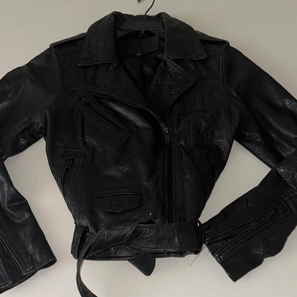 Women's Black Leather Jacket